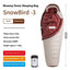 Sac de couchage momie en duvet d'oie premium pour un confort en plein air