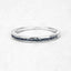 Bague en argent sterling avec diamant bleu véritable de 0,20 carat