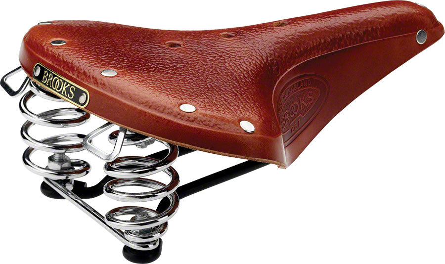 Selle Brooks B67 - Acier Miel pour Hommes