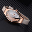 Montre de luxe élégante pour femmes avec bracelet en cuir