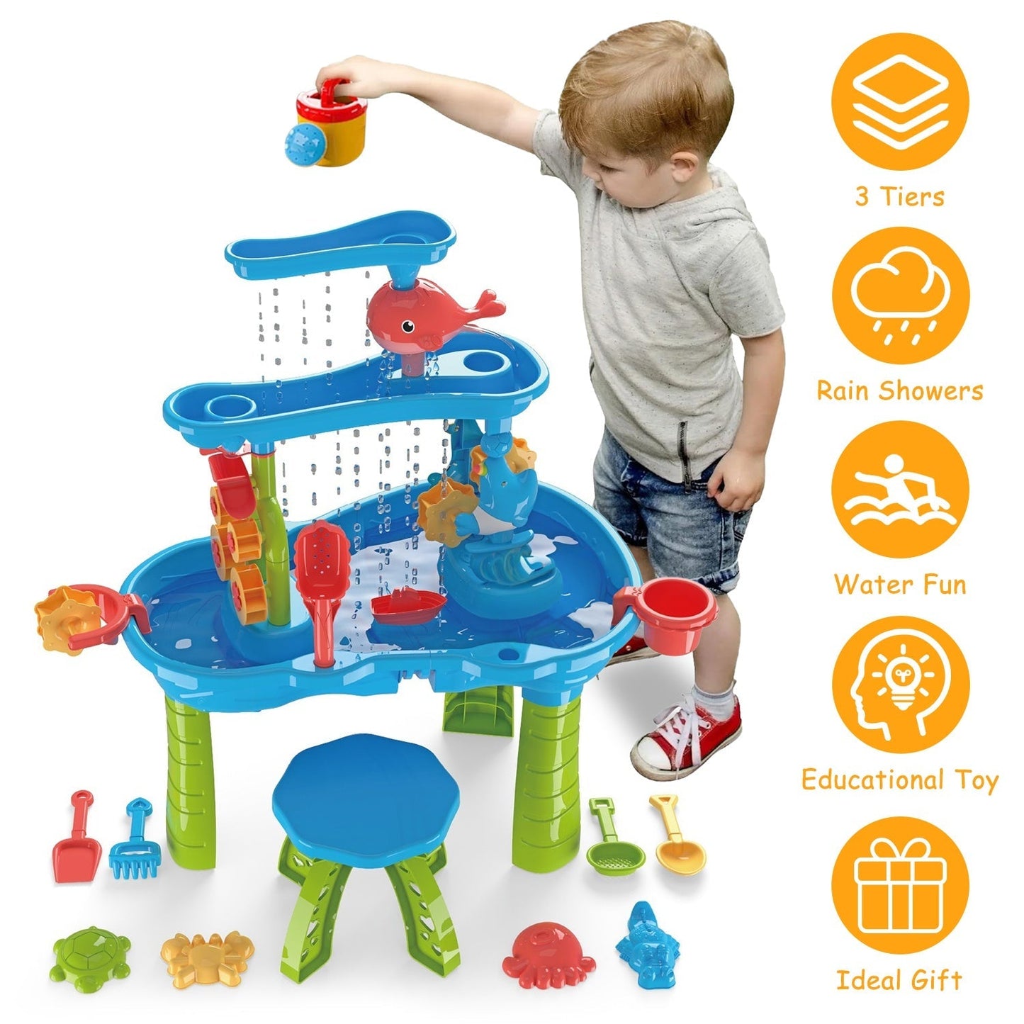 Table d'eau et de sable GBruno pour enfants