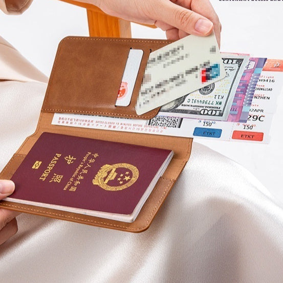 Bolsa de Tarjeta Antirrobo Multifuncional con Funda para Pasaporte