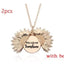 Collar de Letras Dobles Girasol