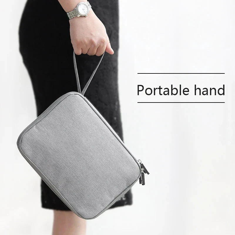 Accesorios digitales bolsa de acabado cargador de datos Cable de doble capa accesorios de viaje bolsa auriculares Usb Flash Drive organizar - Korvel