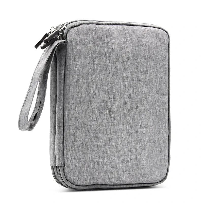 Accesorios digitales bolsa de acabado cargador de datos Cable de doble capa accesorios de viaje bolsa auriculares Usb Flash Drive organizar - Korvel