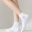 ACCFOD Women's Thin Cotton Ankle Socks - 5 Pairs in White & Black