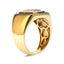 Anillo de Diamantes de Oro Amarillo de 10K para Hombre - Talla 10