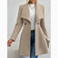 Elegant Slim-Fit Women's Wool Overcoat
