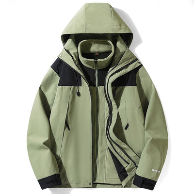 Three-in-One Outdoor Jacket for Men and Women
