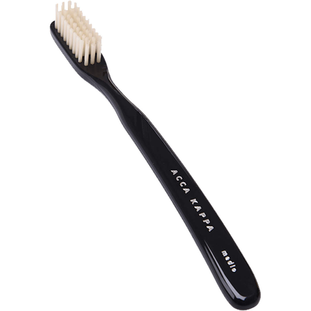 Acca Kappa Vintage Collection Medium Nylon Toothbrush - Black