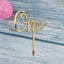 Elegante Topper de Pastel de Acrílico Doble Cara para Celebraciones