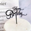 Elegante Topper de Pastel de Acrílico Doble Cara para Celebraciones