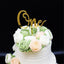 Elegante Topper de Pastel de Acrílico Doble Cara para Celebraciones