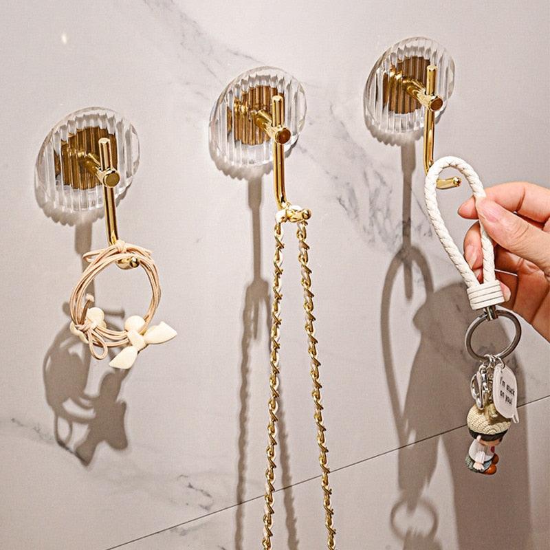 Premium Acrylic Self-Adhesive Wall Hooks for Home Organization