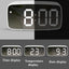 Reloj despertador LED de espejo acrílico premium con control por voz