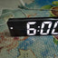 Reloj despertador LED de espejo acrílico premium con control por voz