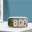 Reloj despertador LED de espejo acrílico premium con control por voz