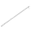 Pulsera de eslabones de diamantes de plata esterlina .925 - 7.25"