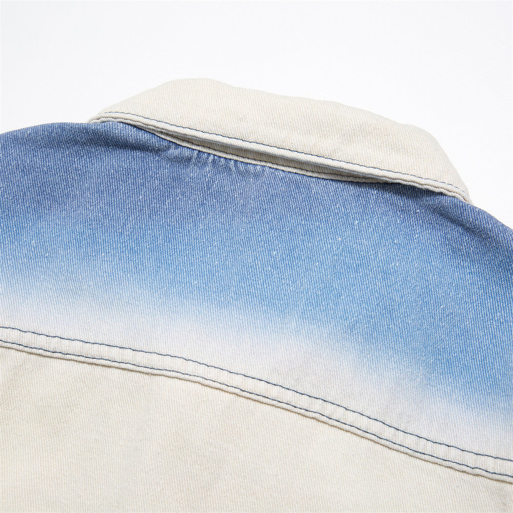 Chaqueta de paisajes de impresión completa para hombres