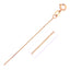 14k Rose Gold Diamond Cut Cable Link Chain - 0.7mm