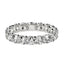 Anillo Eternidad de Diamante Creado en Laboratorio Corte Redondo en Oro Blanco de 14k
