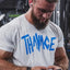 T-shirt à col rond graphique pour hommes grandes tailles