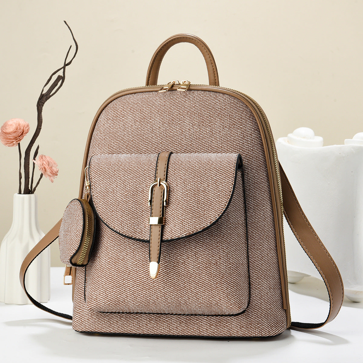 Sac à dos de voyage polyvalent à une épaule pour femmes