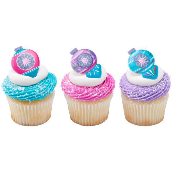 Christmas Bauble Cupcake Rings - 12ct. - Korvel