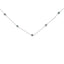 Collier en Argent Sterling avec Diamants Bleus