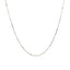 Chaîne classique en or blanc 14k - 0,6 mm