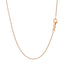 Chaîne en maillons ovales en or rose 14k - 0,97 mm