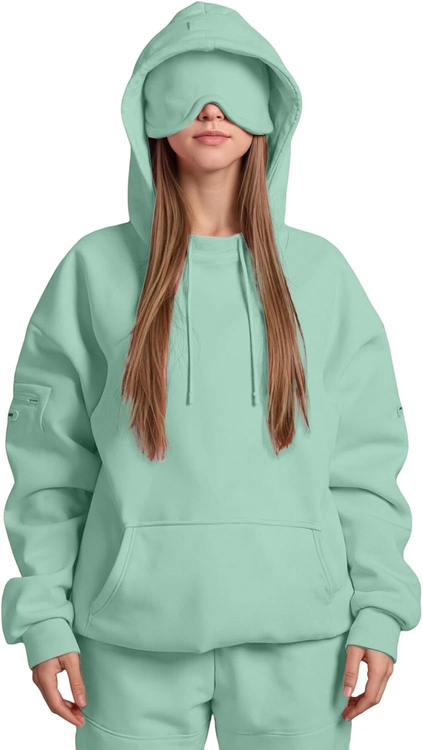 Haut à capuche uni pour femmes - Vêtements de sport premium