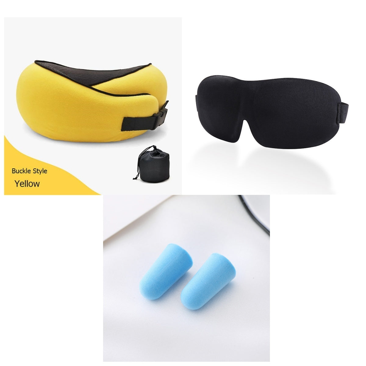 Premium Travel Neck Pillow - U-Shaped Memory Foam Cushion