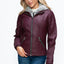 Veste à couches à double fermeture éclair pour femmes, chaude et élégante, avec capuche en fausse fo