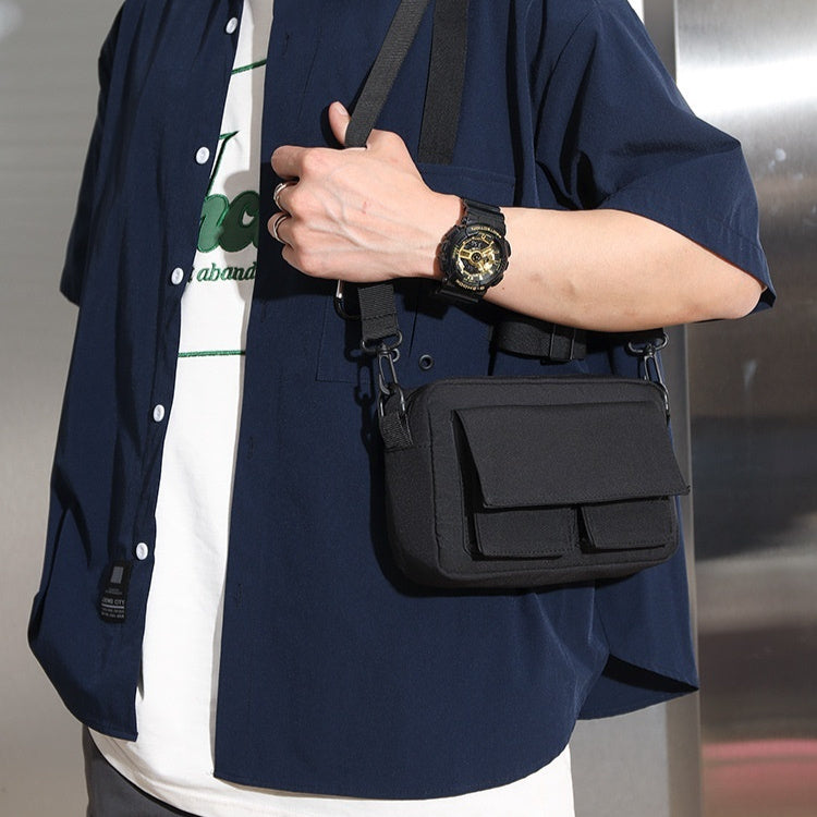 Men's Lightweight Nylon Messenger Bag for Travel
