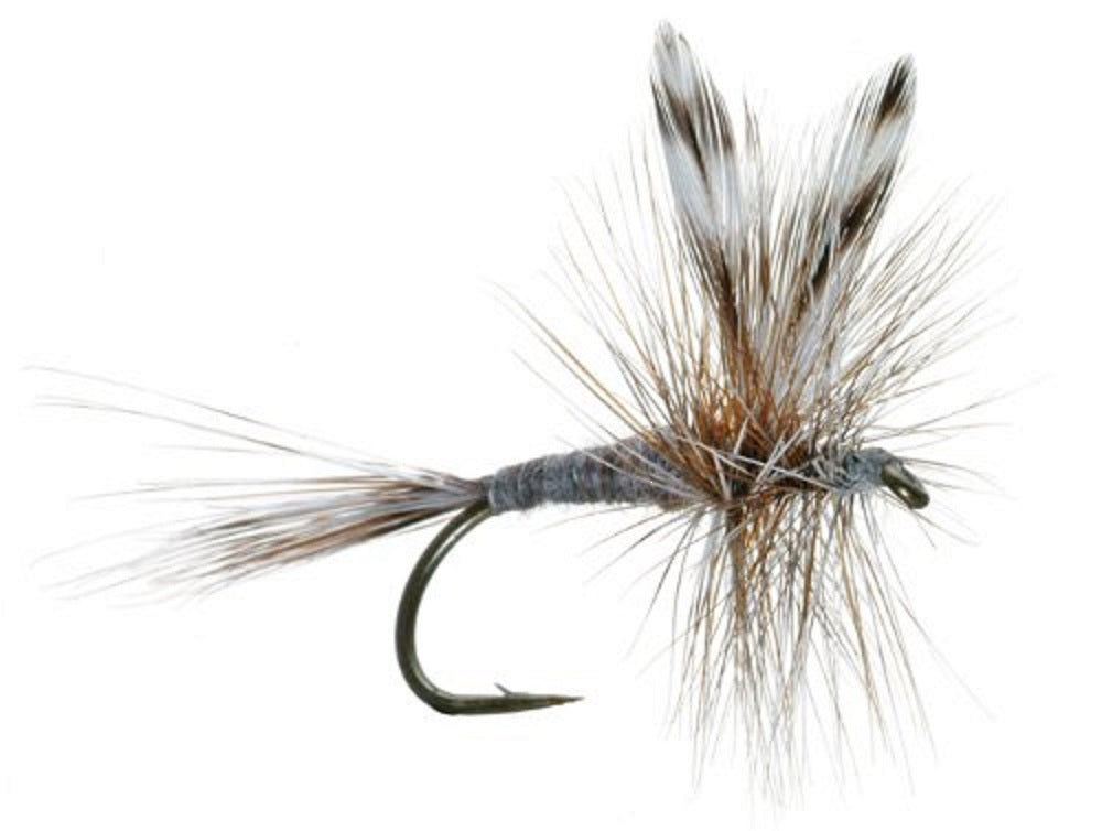 Adams Classic Dry Fly - Premium 1 Dozen Size 18 Flies - Korvel