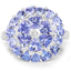 Anillo de Plata Esterlina con Tanzanita y Diamantes Blancos de 2.96 Quilates