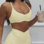 Ruched Sports Bra & High-Waisted Shorts Active Set