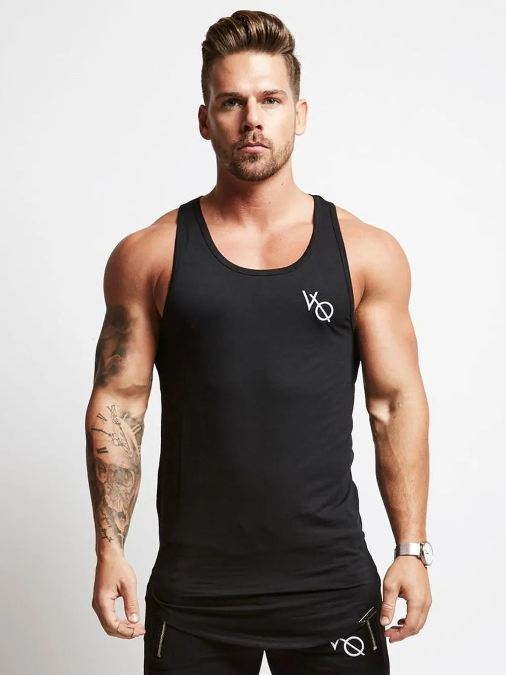 Men's Round Neck Racerback Tank Top