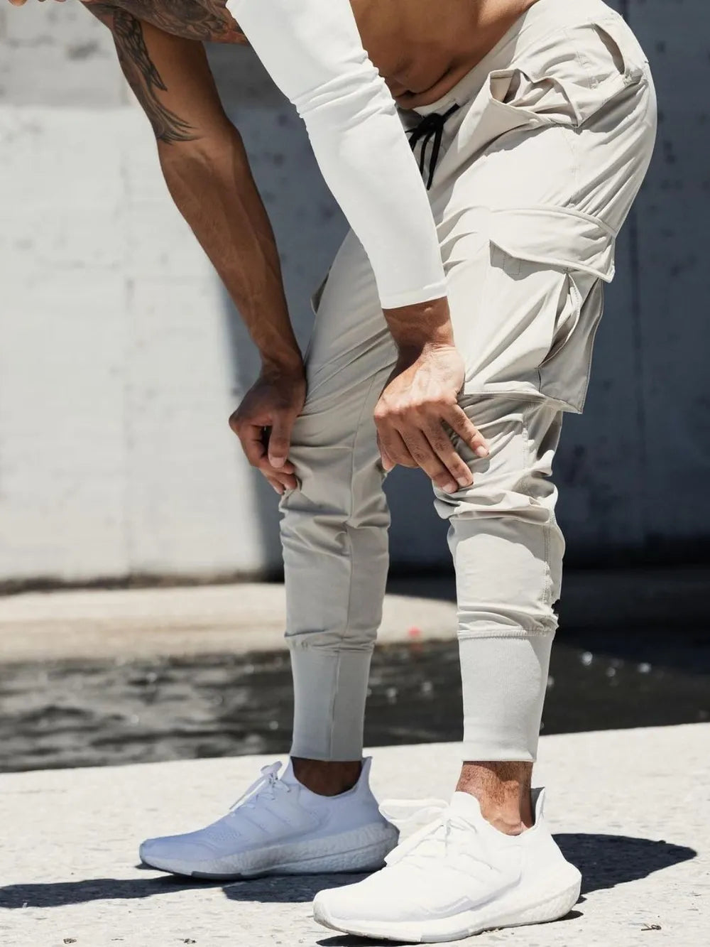 Pantalones Jogger de Talla Grande para Hombre con Cintura Ajustable y Bolsillos