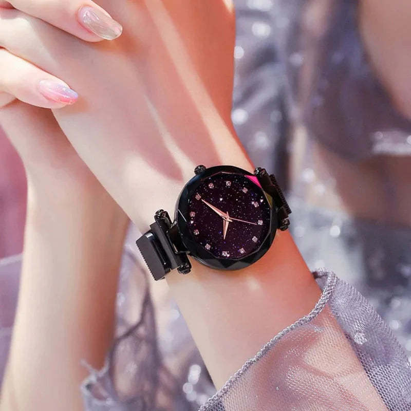 Reloj Magnético de Lujo - Elegante Pieza de Tiempo