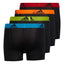 adidas Kids' Performance Boxer Briefs (4-Pack) - Black/Solar Blue/Green