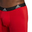 Calzoncillos largos de rendimiento para hombre adidas - Paquete de 3 en rojo escarlata/negro/gris on