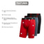 Calzoncillos largos de rendimiento para hombre adidas - Paquete de 3 en rojo escarlata/negro/gris on