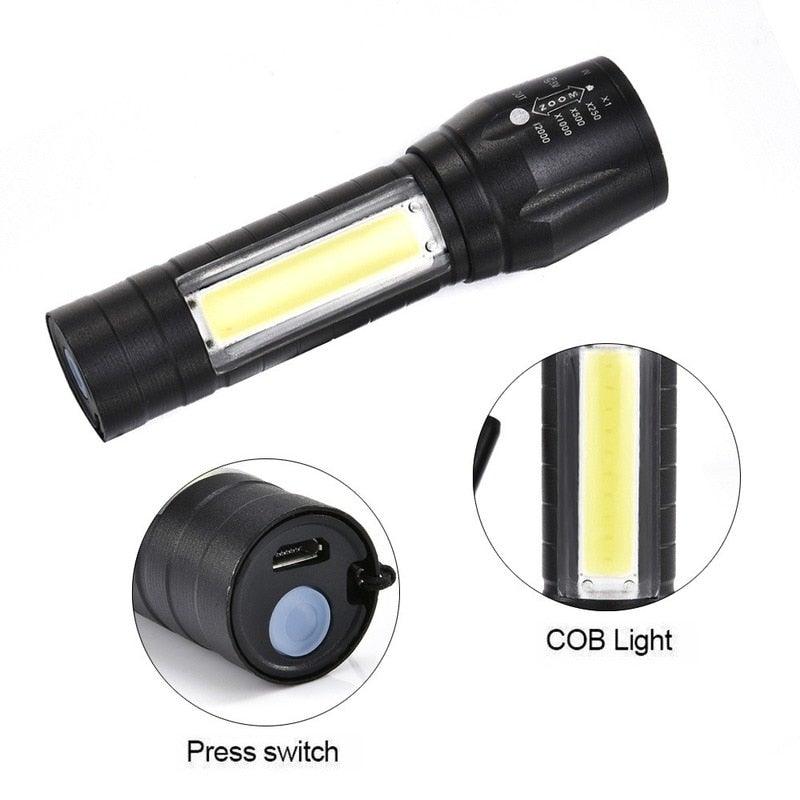 Versatile Rechargeable LED Tactical Flashlight - Compact & Waterproof - Korvel
