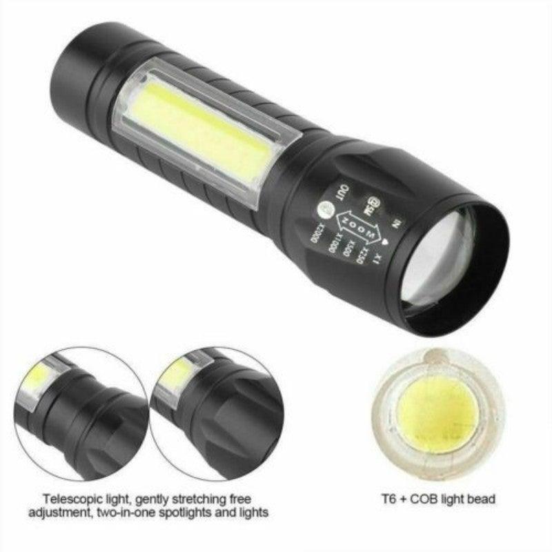 Versatile Rechargeable LED Tactical Flashlight - Compact & Waterproof - Korvel