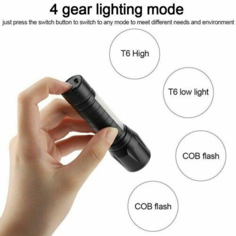 Versatile Rechargeable LED Tactical Flashlight - Compact & Waterproof - Korvel