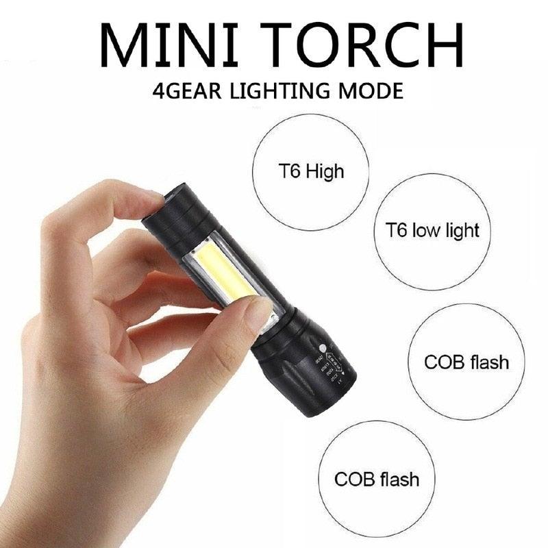 Versatile Rechargeable LED Tactical Flashlight - Compact & Waterproof - Korvel
