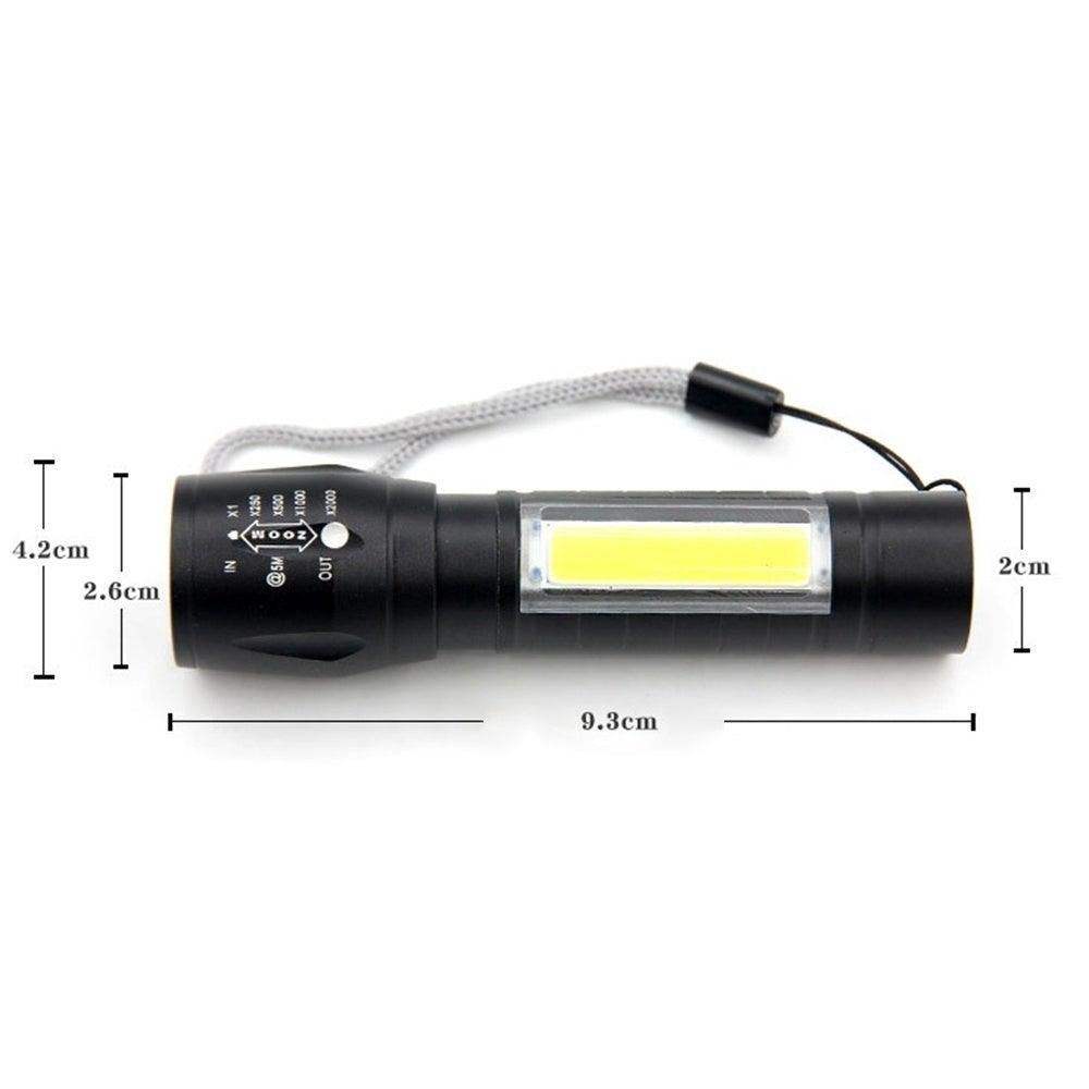 Versatile Rechargeable LED Tactical Flashlight - Compact & Waterproof - Korvel