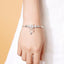 Bracelet en argent sterling réglable avec charme attrape-rêves et plume